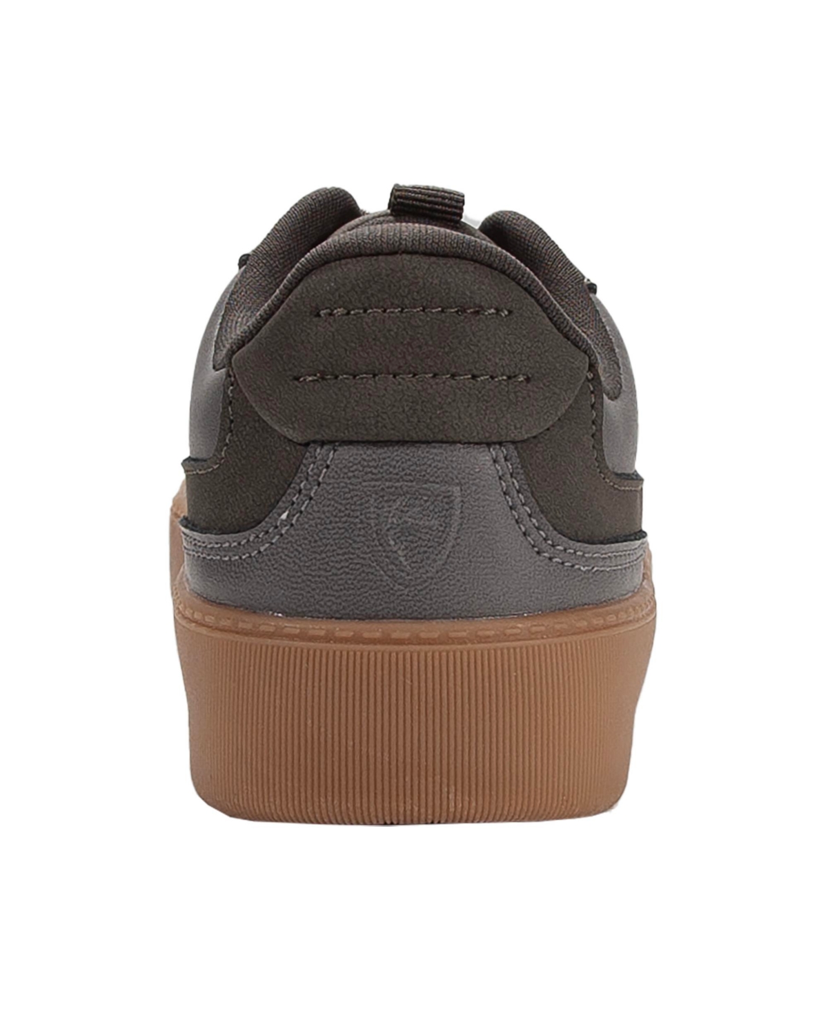 Deer Stags Little Boys Energy Junior Bungee Lace Fashion Sneaker In Dark Gray,gum