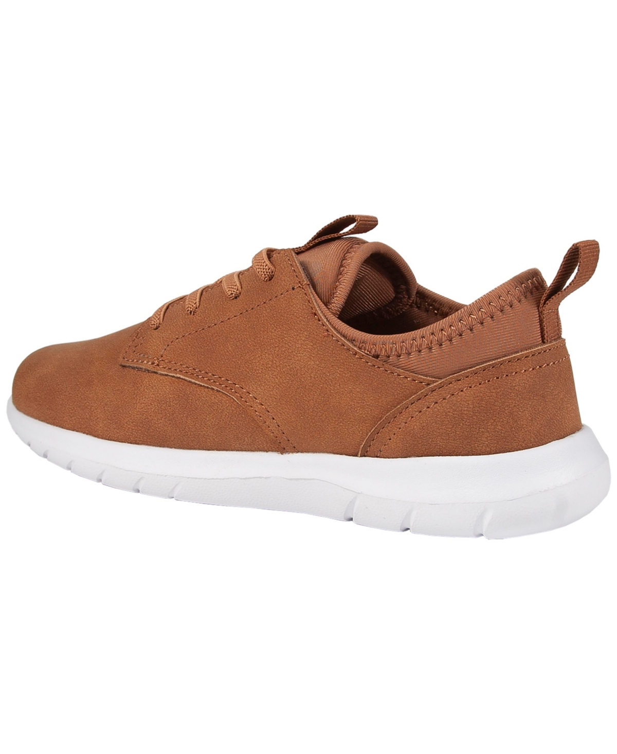 Deer Stags Little Boys Cal Junior Bungee Lace Dress Oxford Shoe In Tan