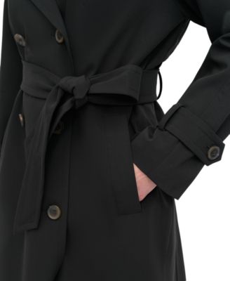 Women's Belted Double-Breasted Trench Coat