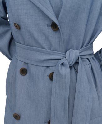 Women's Belted Double-Breasted Trench Coat