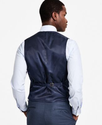 Men's Slim-Fit Wool Blend Infinite Stretch Suit Vest 