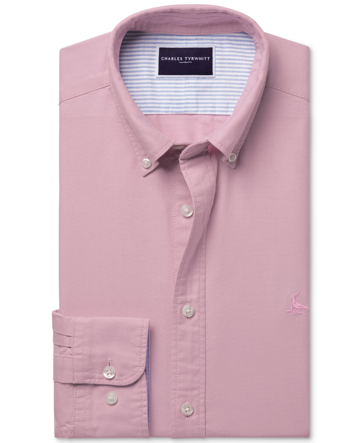 CHARLES TYRWHITT MEN'S LONG-SLEEVE BUTTON DOWN SHIRT 