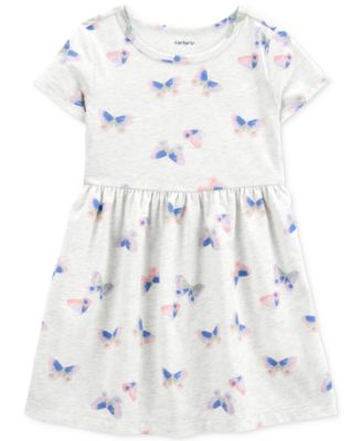 Carter's - Toddler Girls Butterfly-Print Short-Sleeve Dress