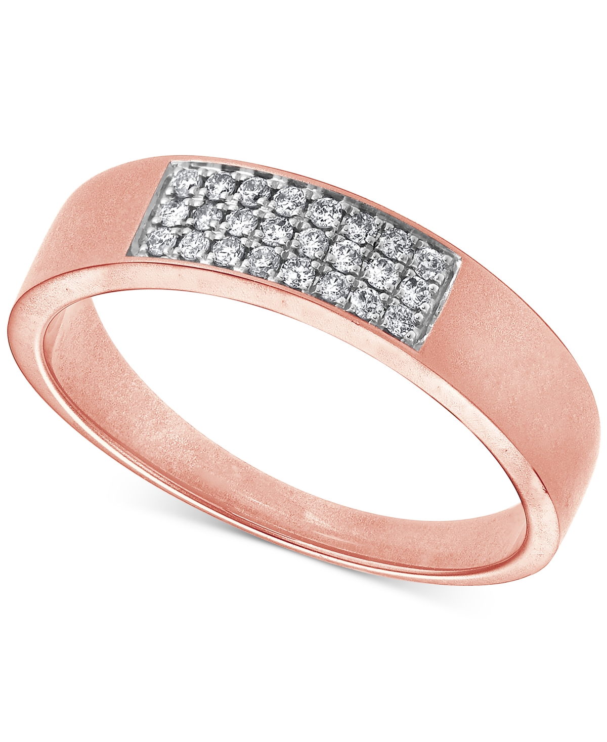 Macy's Diamond Cluster Ring (1/5 Ct. T.w.) In 10k Rose Gold In Rose Gold
