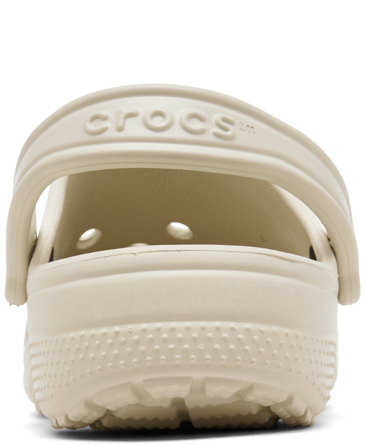Shop Crocs Big Kids' Classic Clog Sandals From Finish Line In Bone