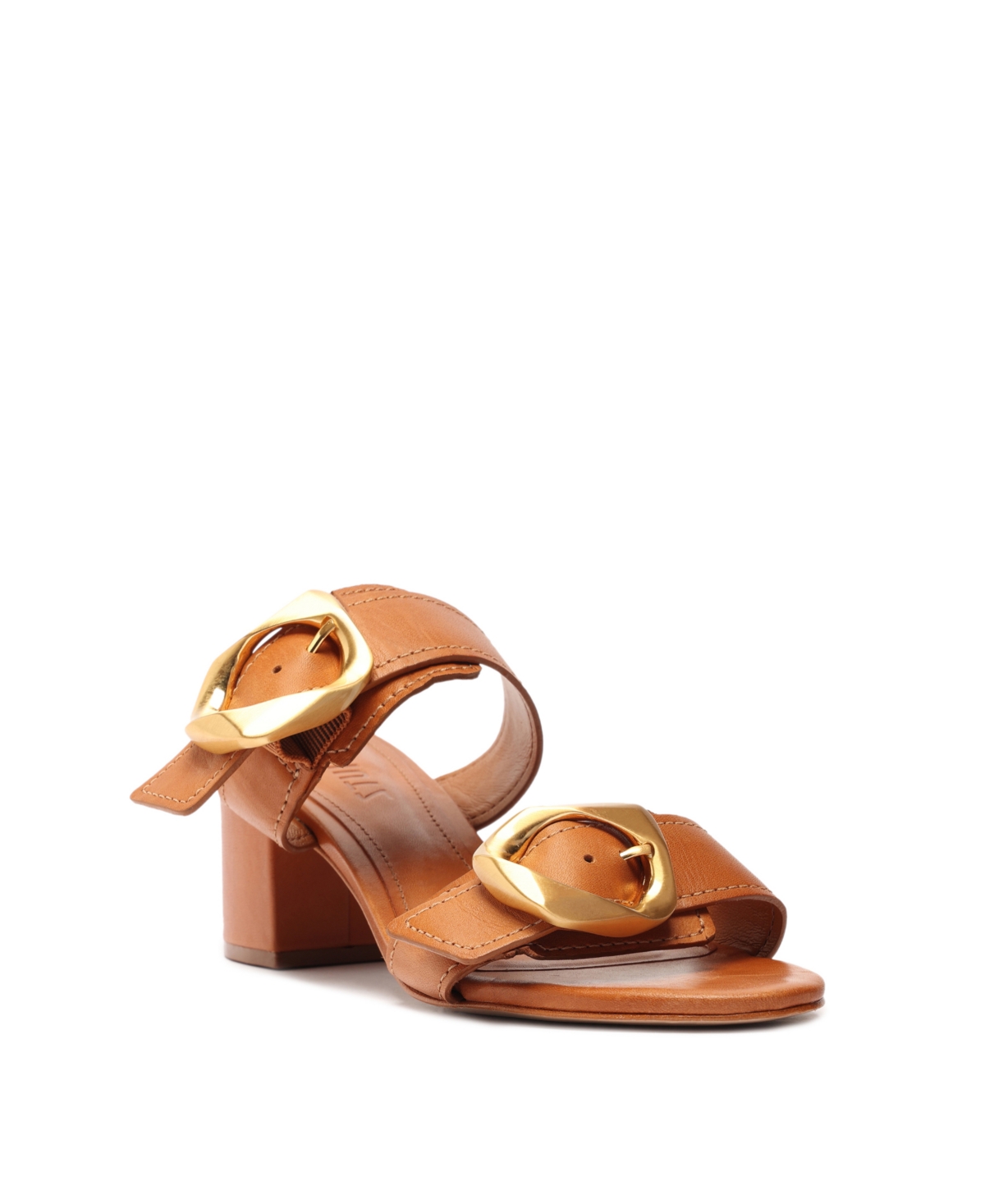 Shop Schutz Women's Olga Round Toe Dress Sandals In Brown