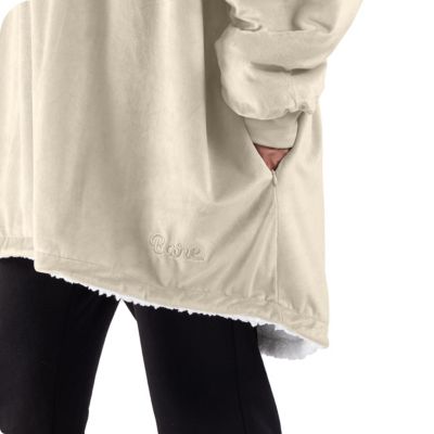 Homey Sherpa Side Pockets Wearable Blanket, Adult