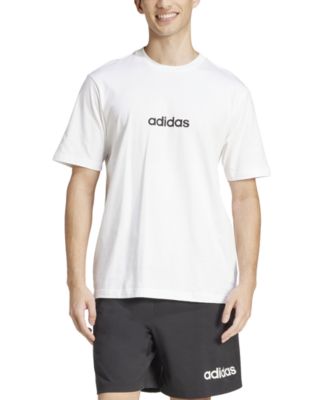 Men's Essentials Regular-Fit Linear Logo Graphic T-Shirt