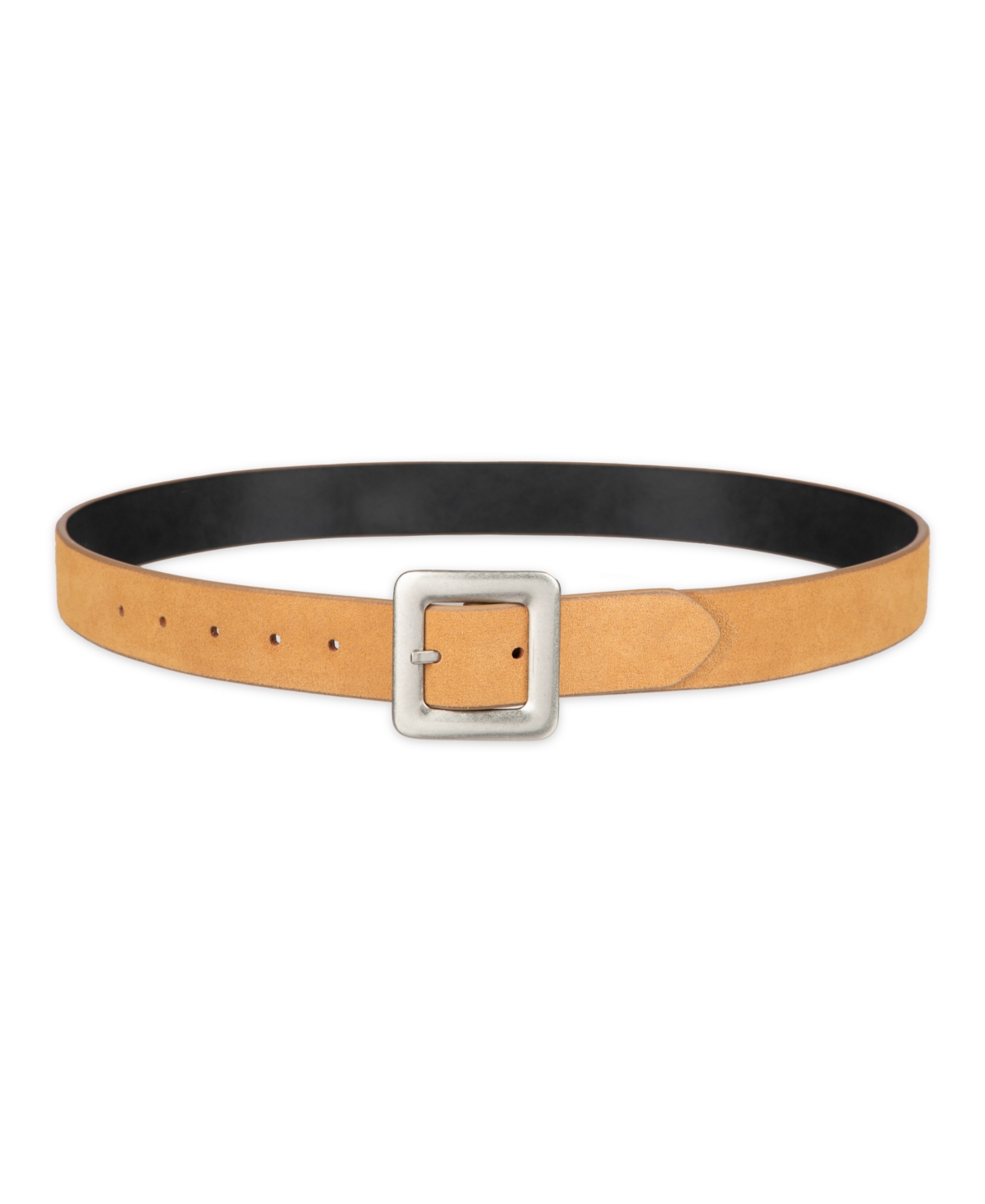 Levi's Women's Casual 2-in-1 Reversible Square Center Bar Buckle Belt In Tan,black