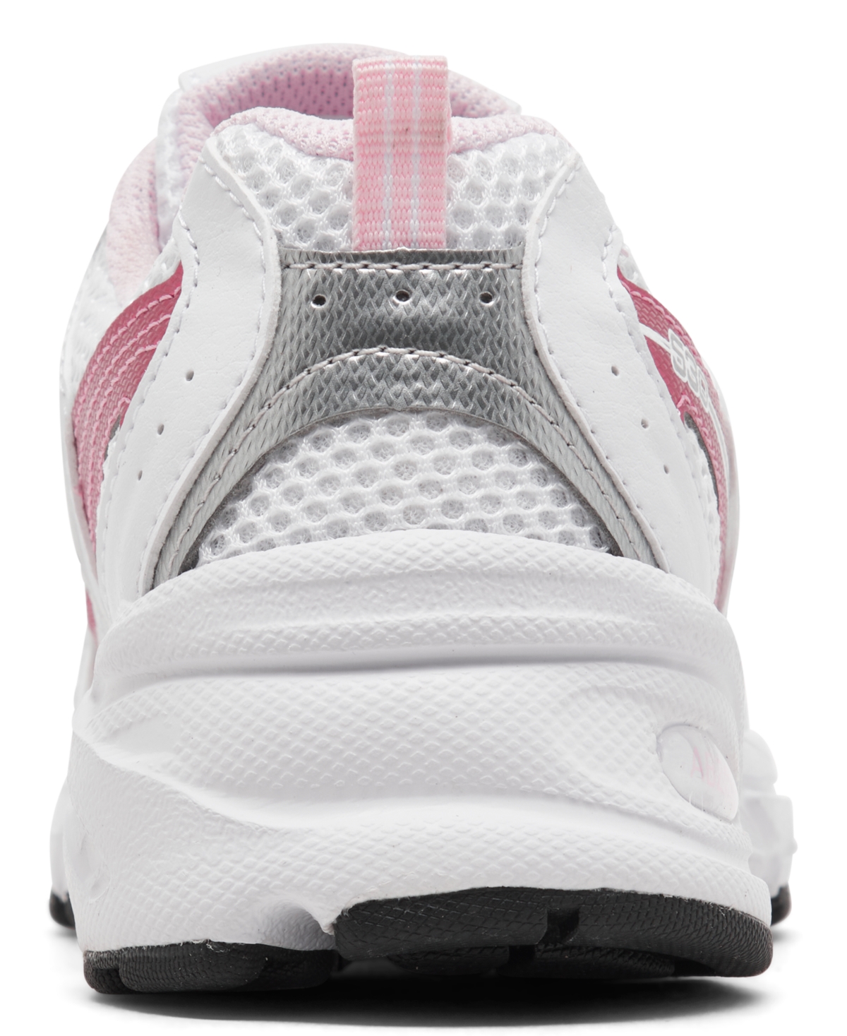 New Balance Little Girls 530 Casual Sneakers From Finish Line In White,pink Sugar
