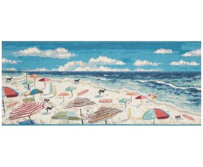 Liora Manne' - Esencia Dog Beach 1'11"x4'11" Runner Area Rug