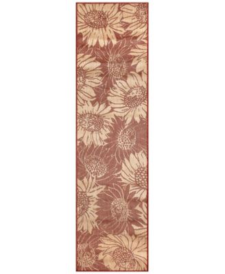 Liora Manne' - Carmel Sunflower Field 1'11"x7'6" Runner Area Rug