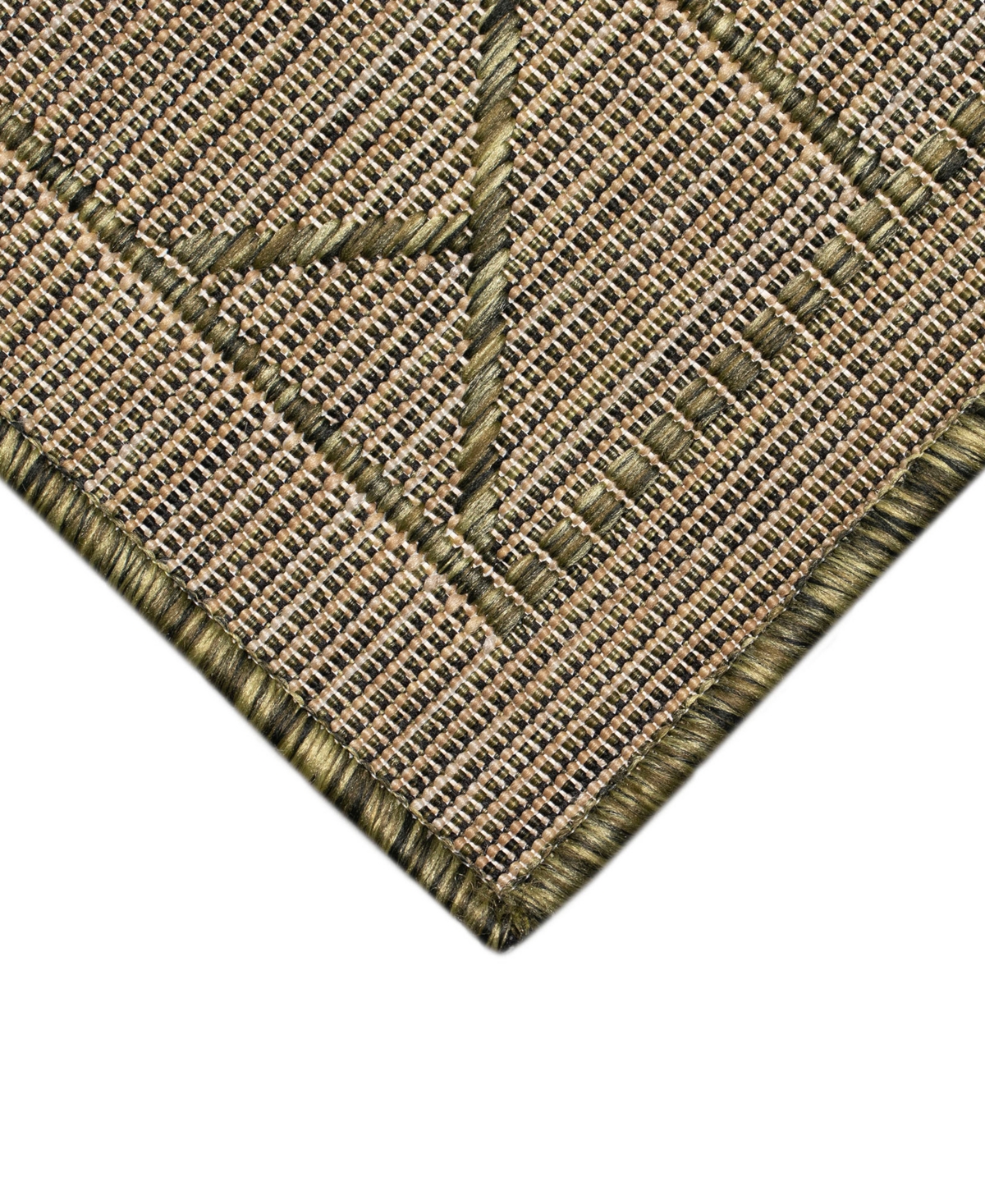 Liora Manne Carmel Pyramid 1'11"x7'6" Runner Area Rug In Green