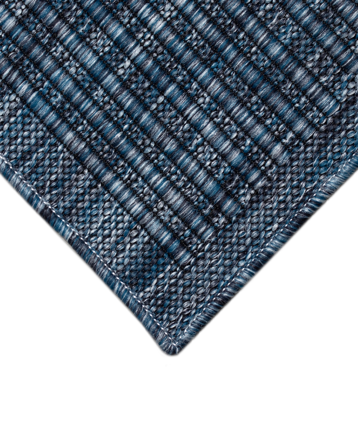 Liora Manne Soleil Maize 1'11"x7'6" Runner Area Rug In Navy