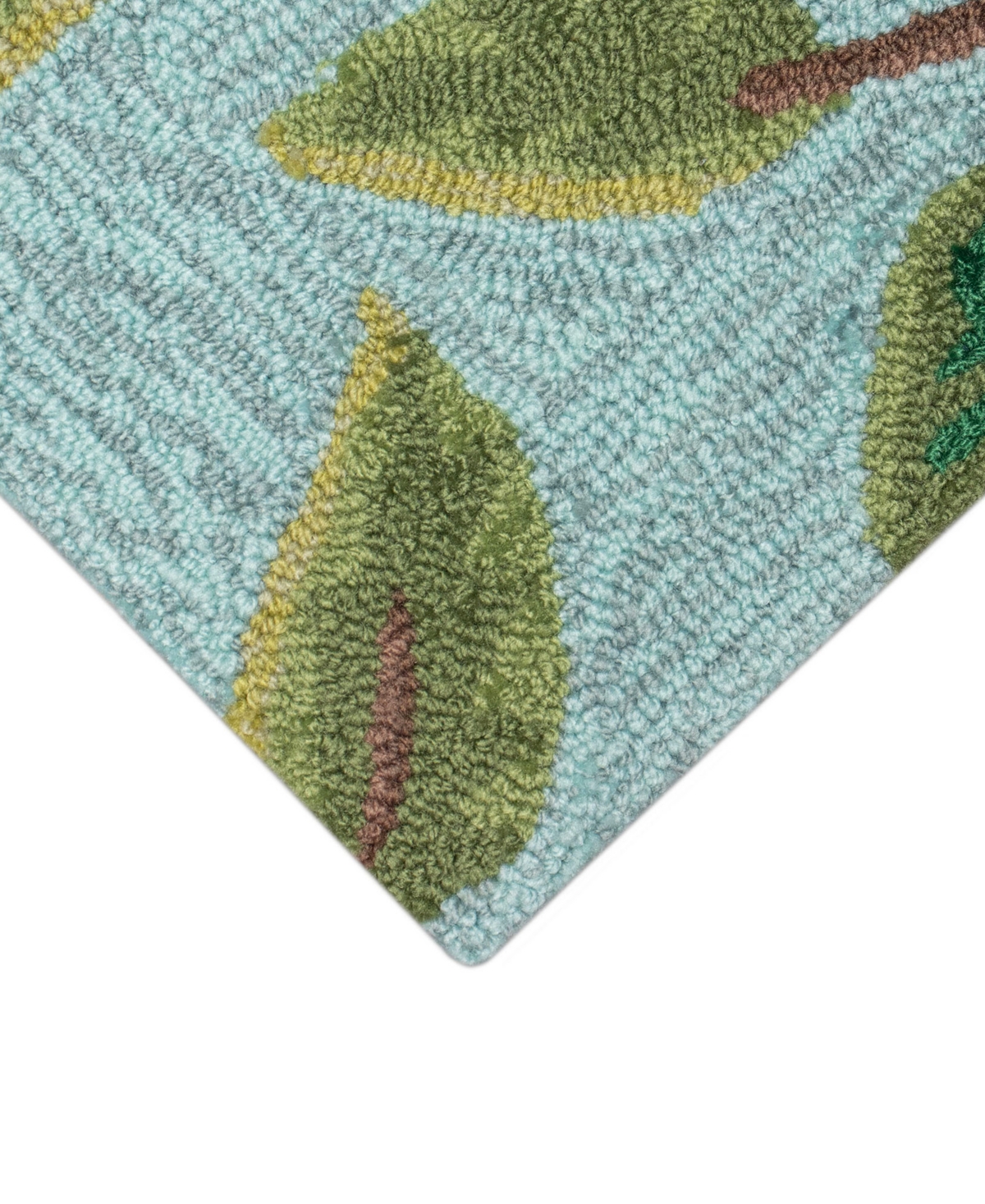 Liora Manne Frontporch Birds On A Branch 2'x5' Runner Area Rug In Blue