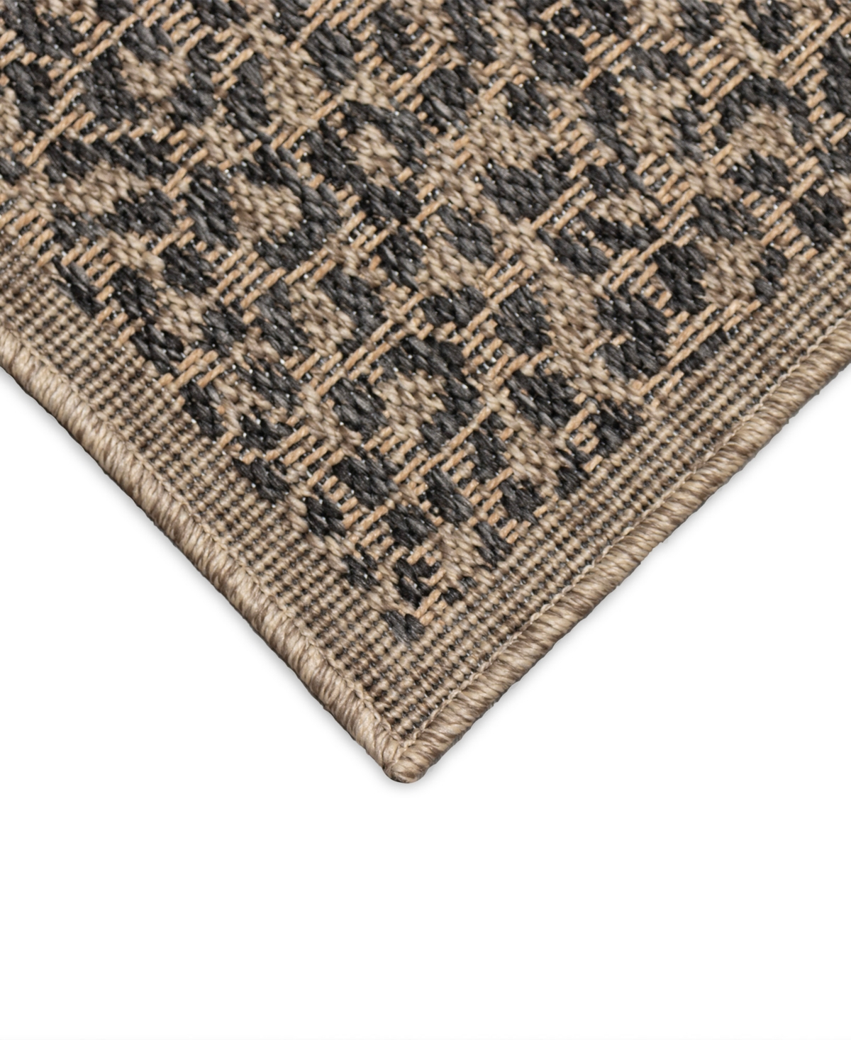 Liora Manne Monaco Leopard Border 6'6"x9'4" Area Rug In Taupe