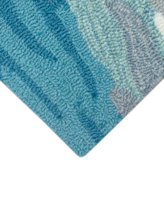Liora Manne Frontporch Turtle Beach Rug Collection In Ocean