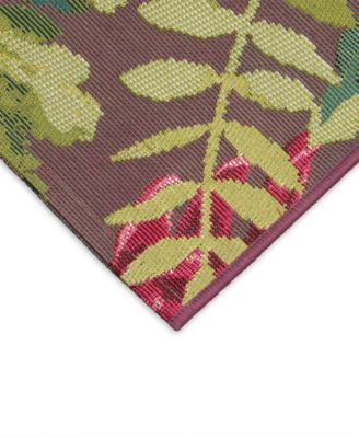 Liora Manne Esencia Mums Rug Collection In Fuchsia