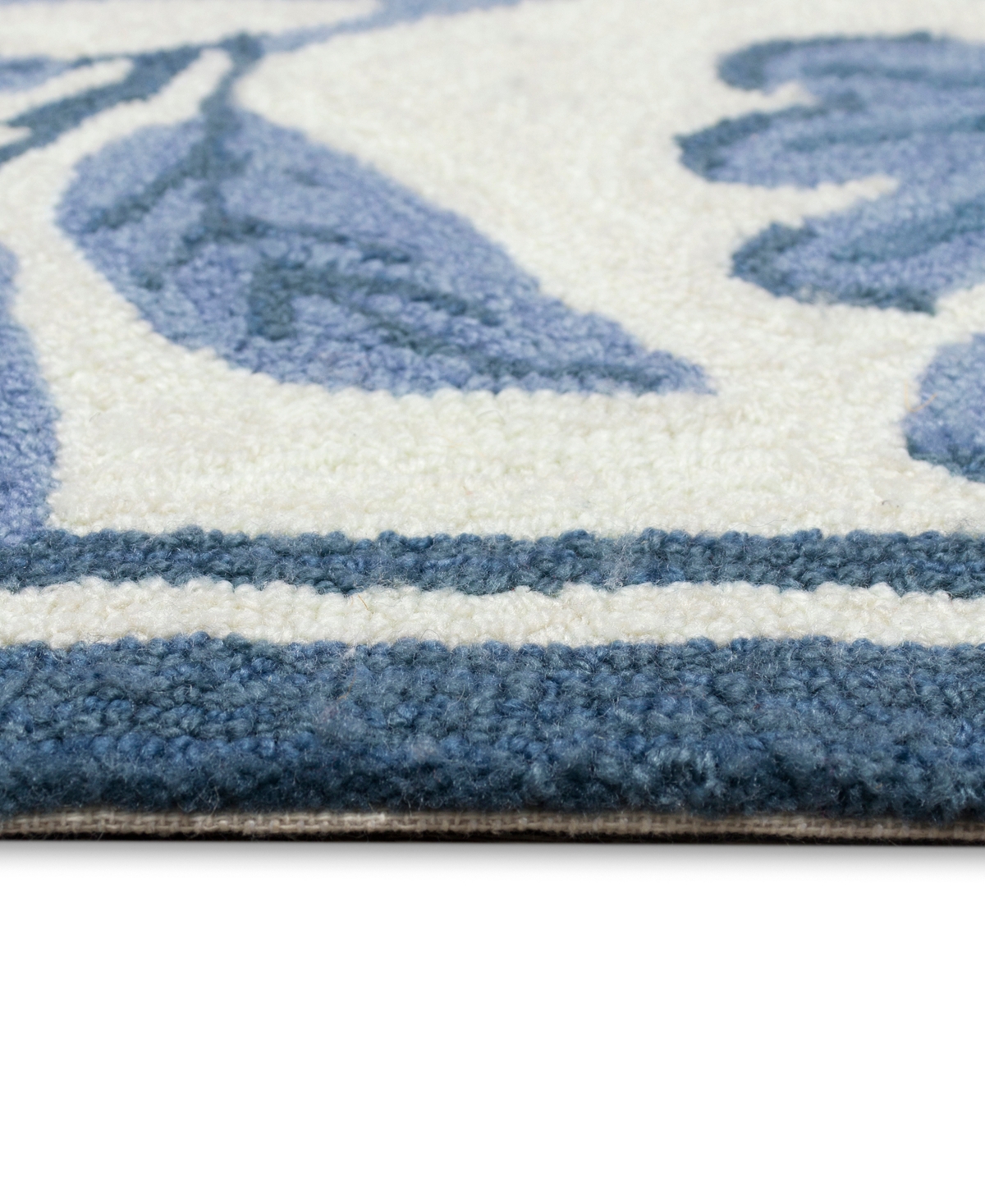 Liora Manne Capri Floral Vine Runner Area Rug, 2' X 5' In Blue