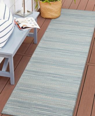 Miranda Tweed Stripe 1'11"x7'6" Runner Area Rug