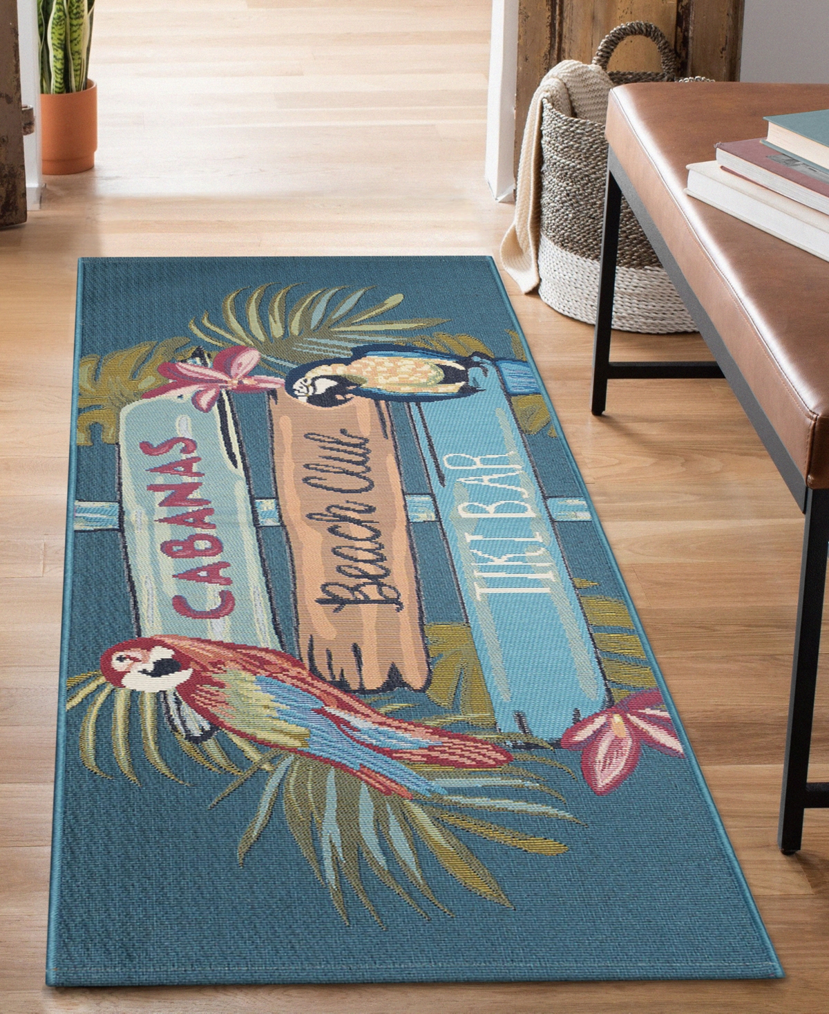 Liora Manne Esencia Summer Signs 1'11"x4'11" Runner Area Rug In Multi