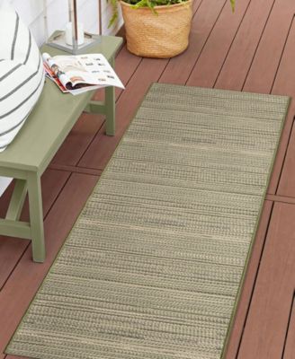 Miranda Tweed Stripe 1'11"x4'11" Runner Area Rug