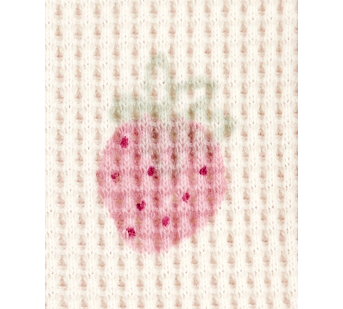 Carter's Toddler Girls Strawberry-print Short-sleeve Top In Cream