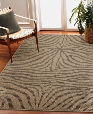 Monaco Zebra 7'10"x9'10" Area Rug