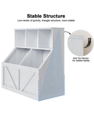 Stable and Safe Kids Toy Storage Organizer - Multifunctional Cabinet