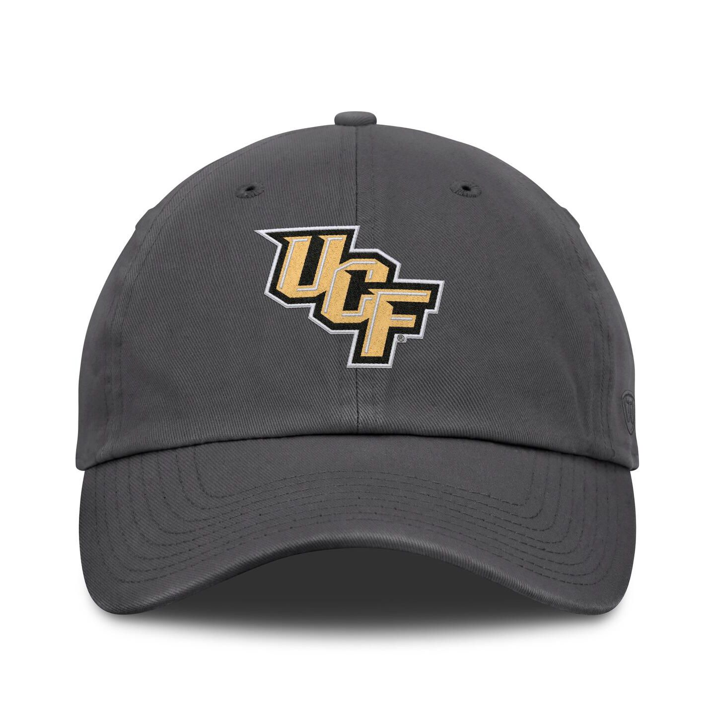 Мужская кепка Top of the World Heather Charcoal UCF Knights Team Logo Washed Adjustable Hat — фото 3