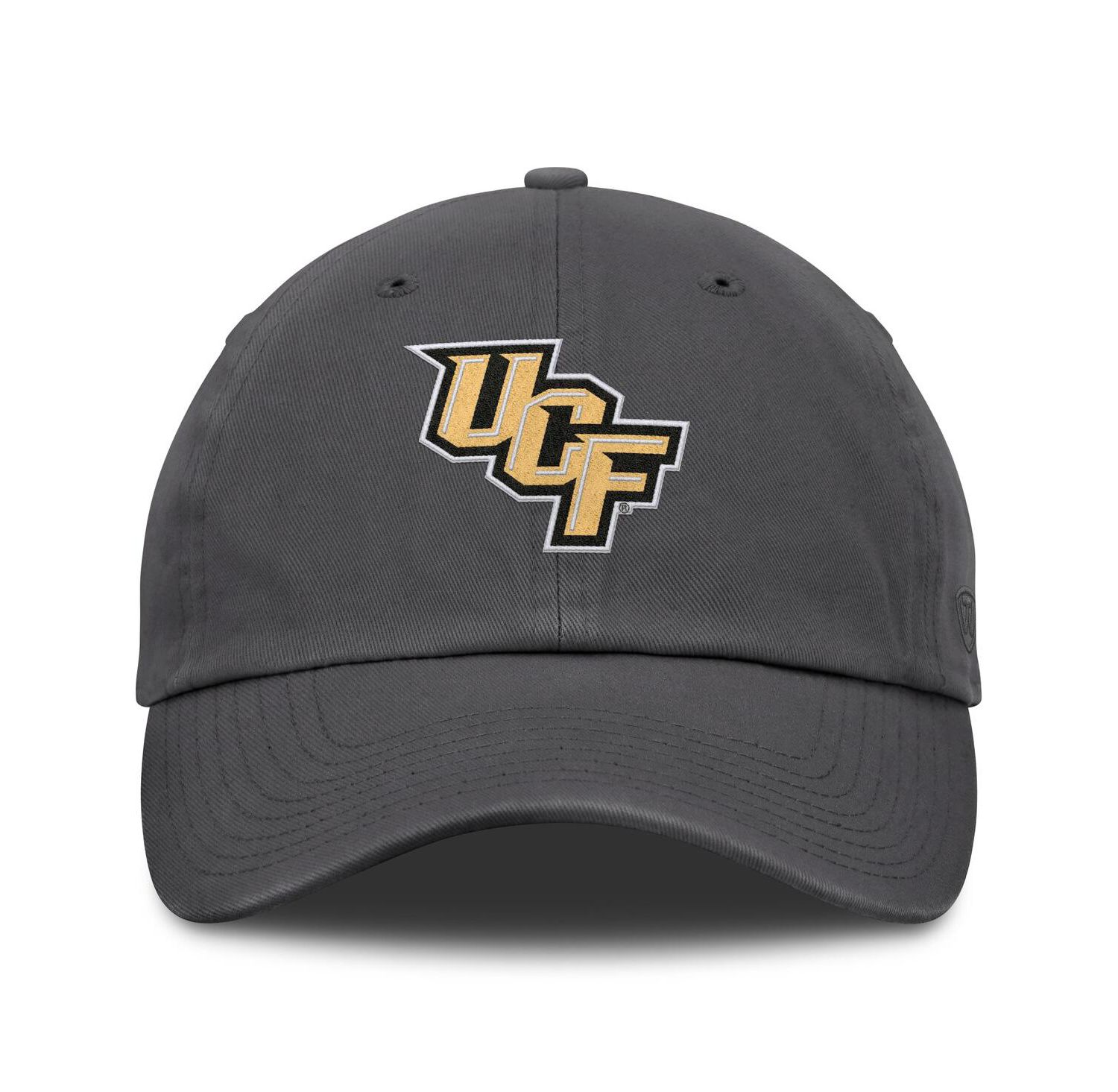 Men's Heather Charcoal UCF Knights Team Logo Washed Adjustable Hat