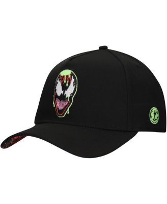 Men's Black Carnage Glow-in-the-Dark Radioactive A-Frame&nbsp;Adjustable Hat
