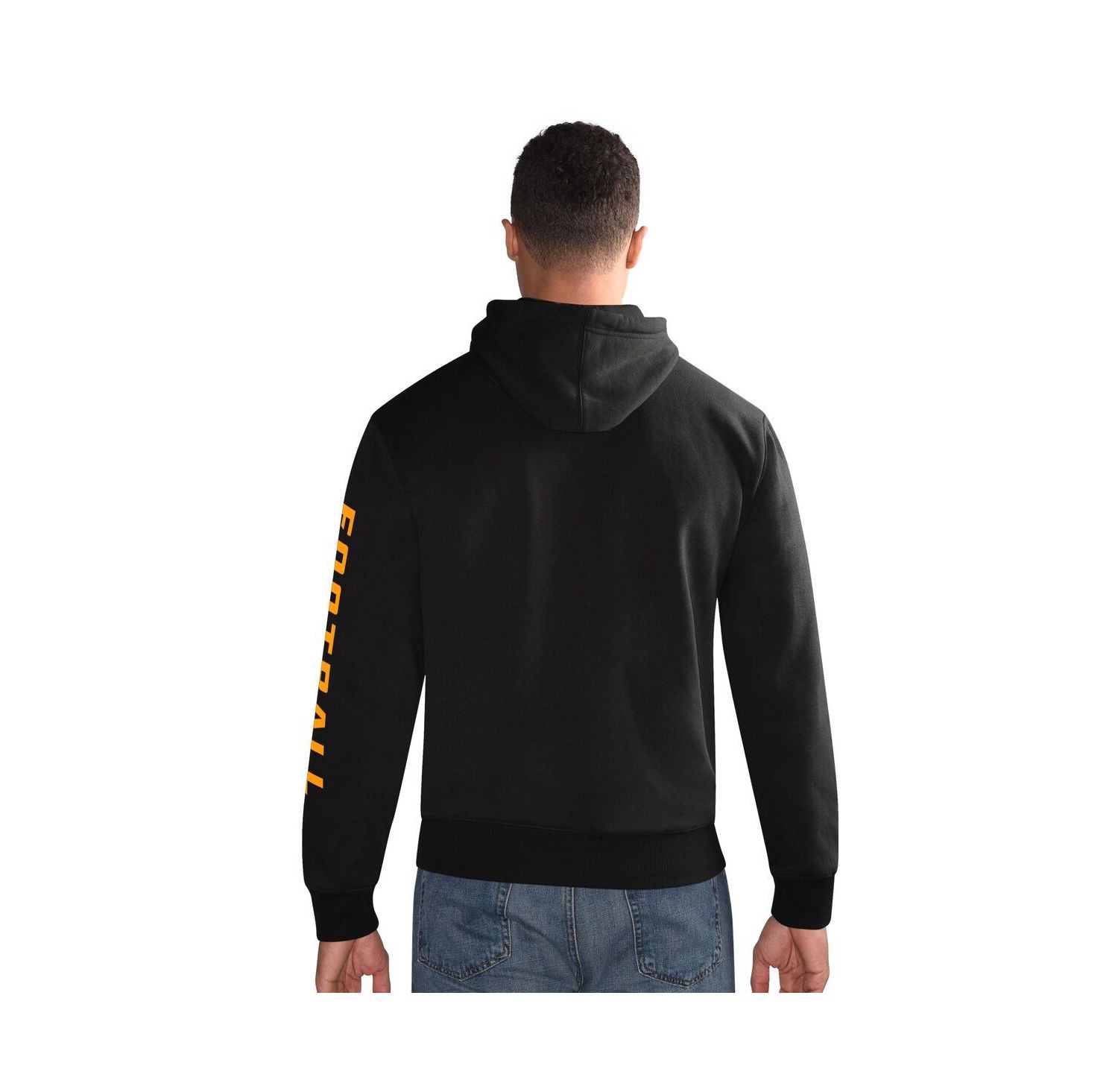 Men's Heather Gray Pittsburgh Steelers Vintage Pullover Hoodie