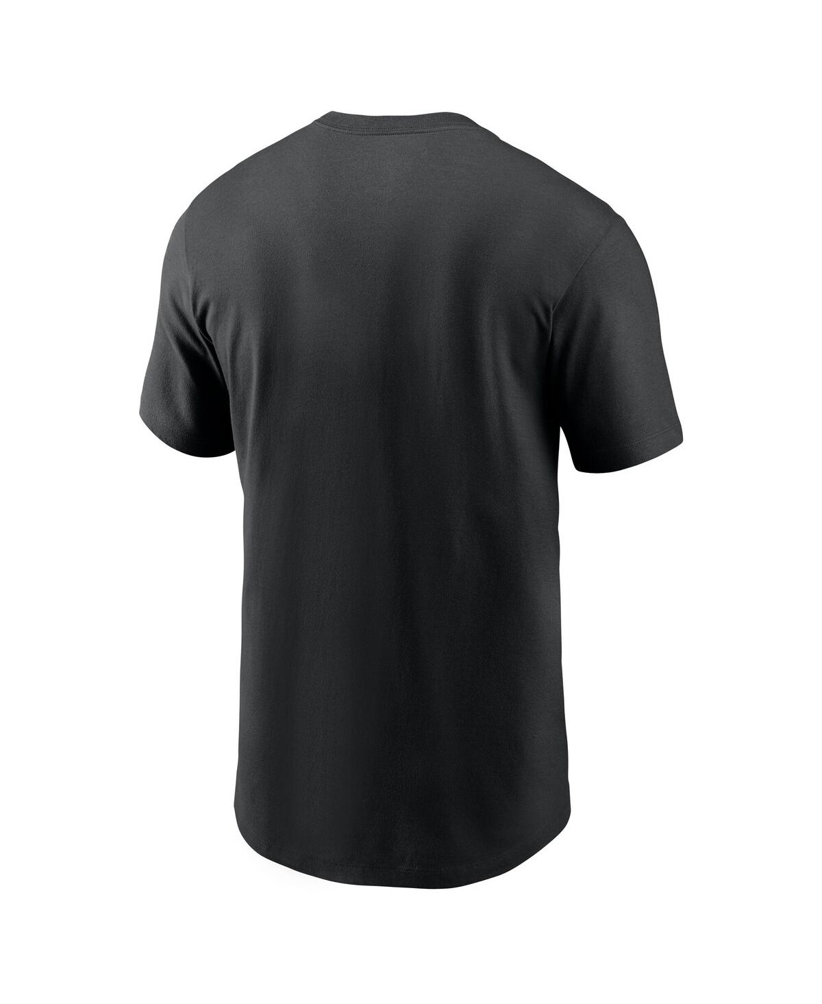 Nike Men's Black Philadelphia Eagles 2024 Nfl Playoffs T-shirt In Black