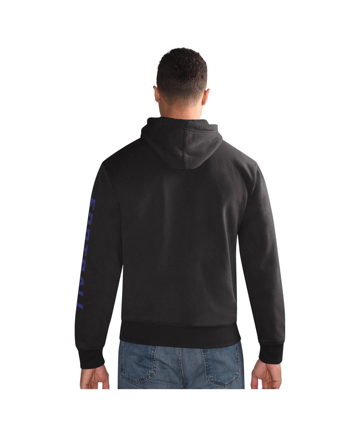 Starter Men's Black Baltimore Ravens Pullover Hoodie In Black