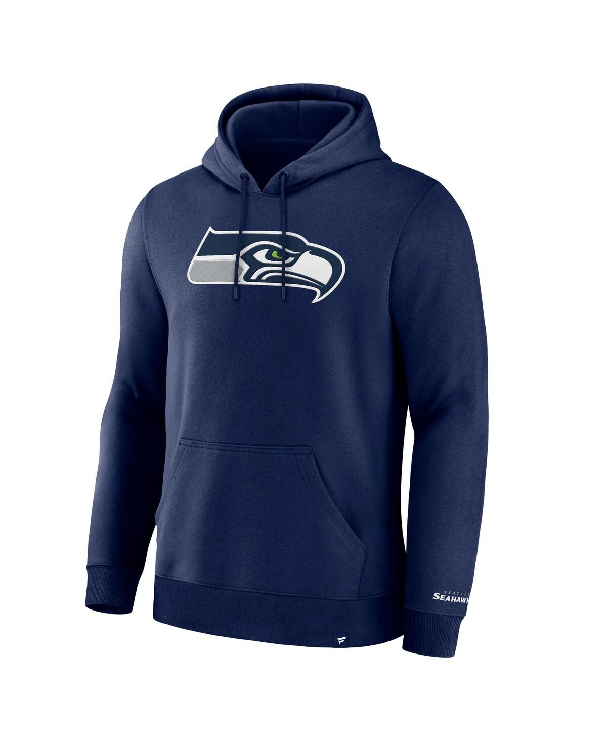 Fanatics Men's Navy Seattle Seahawks Legacy Fleece Pullover Hoodie In Navy