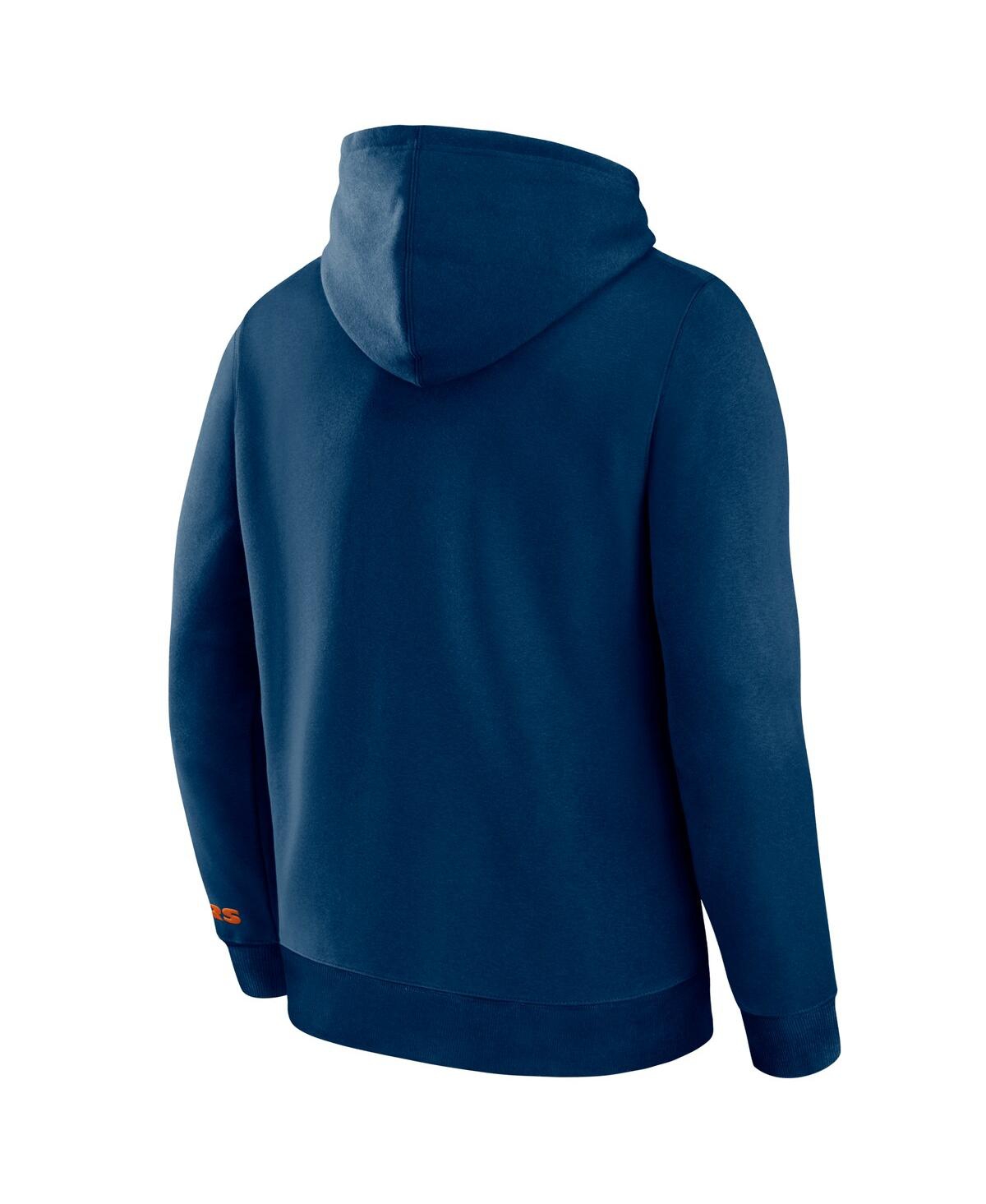 Fanatics Men's Navy Chicago Bears Legacy Fleece Pullover Hoodie In Navy