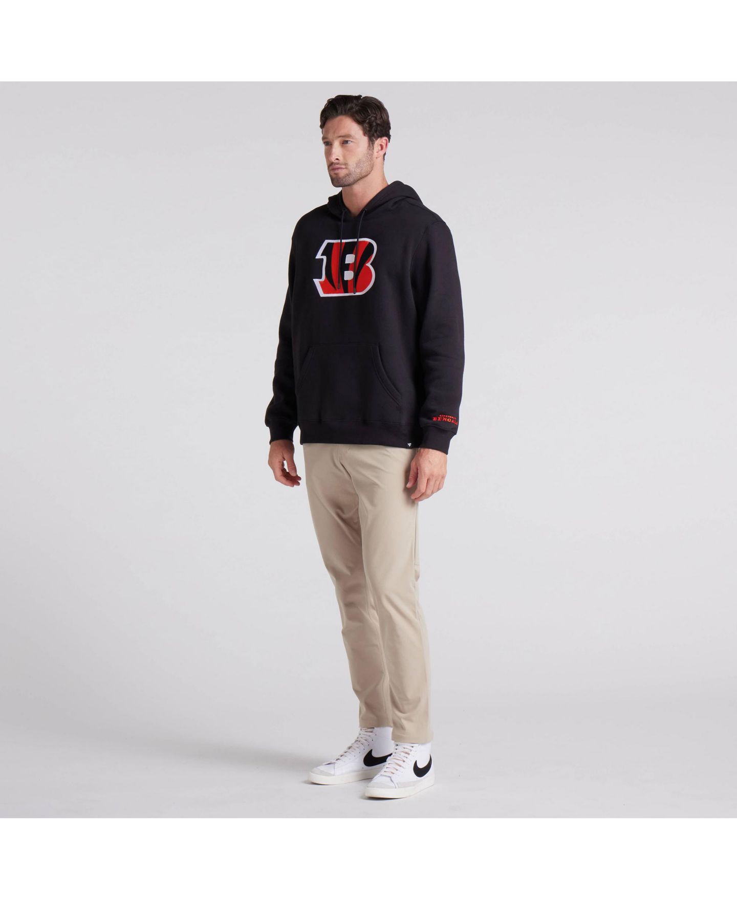 Мужское худи Fanatics Black Cincinnati Bengals Legacy Fleece Pullover — фото 5
