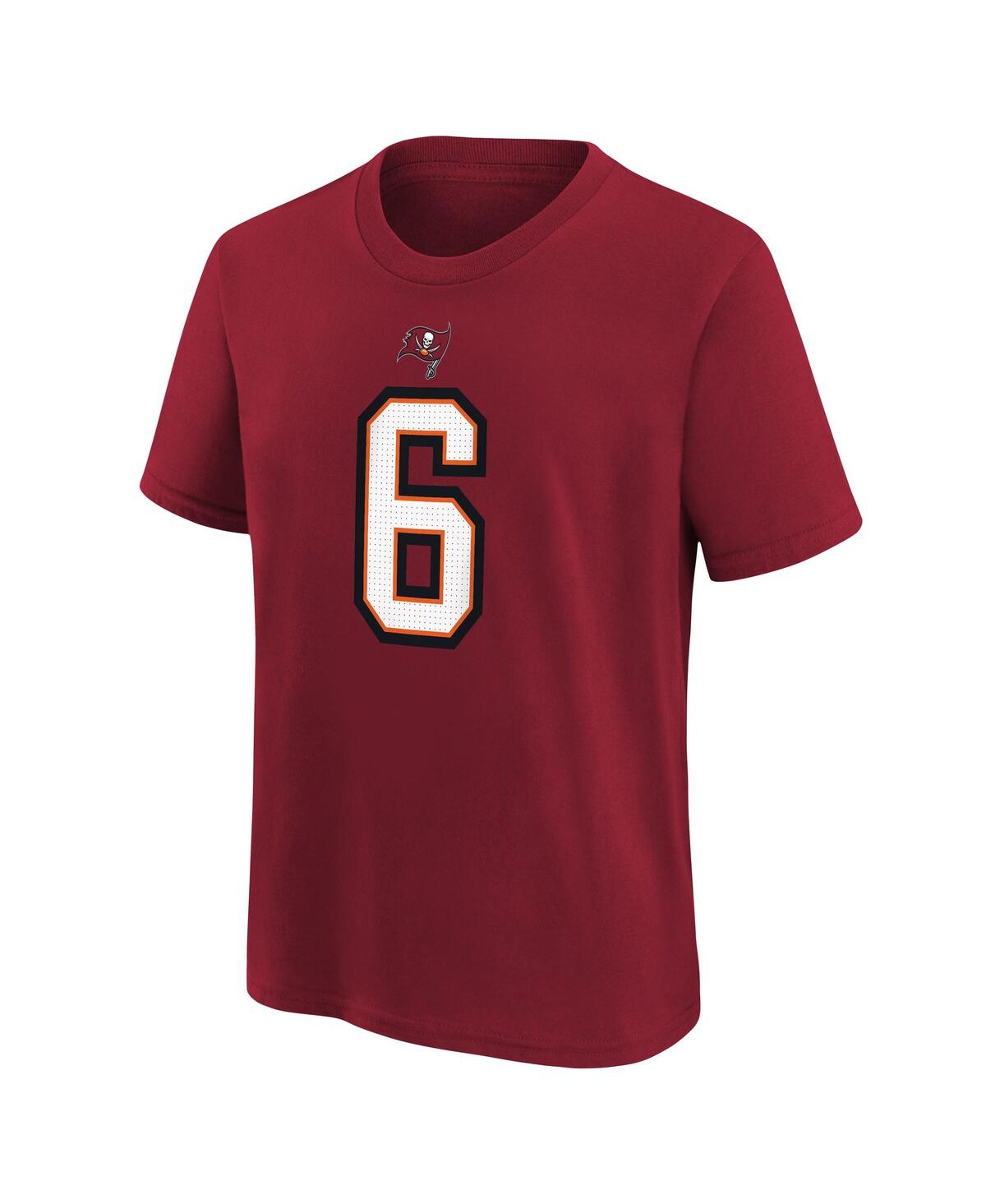 Nike Men's Baker Mayfield Red Tampa Bay Buccaneers Player Name Number T-shirt In Red