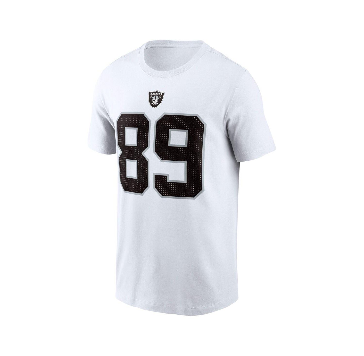 Men's Brock Bowers White Las Vegas Raiders Name & Number T-Shirt