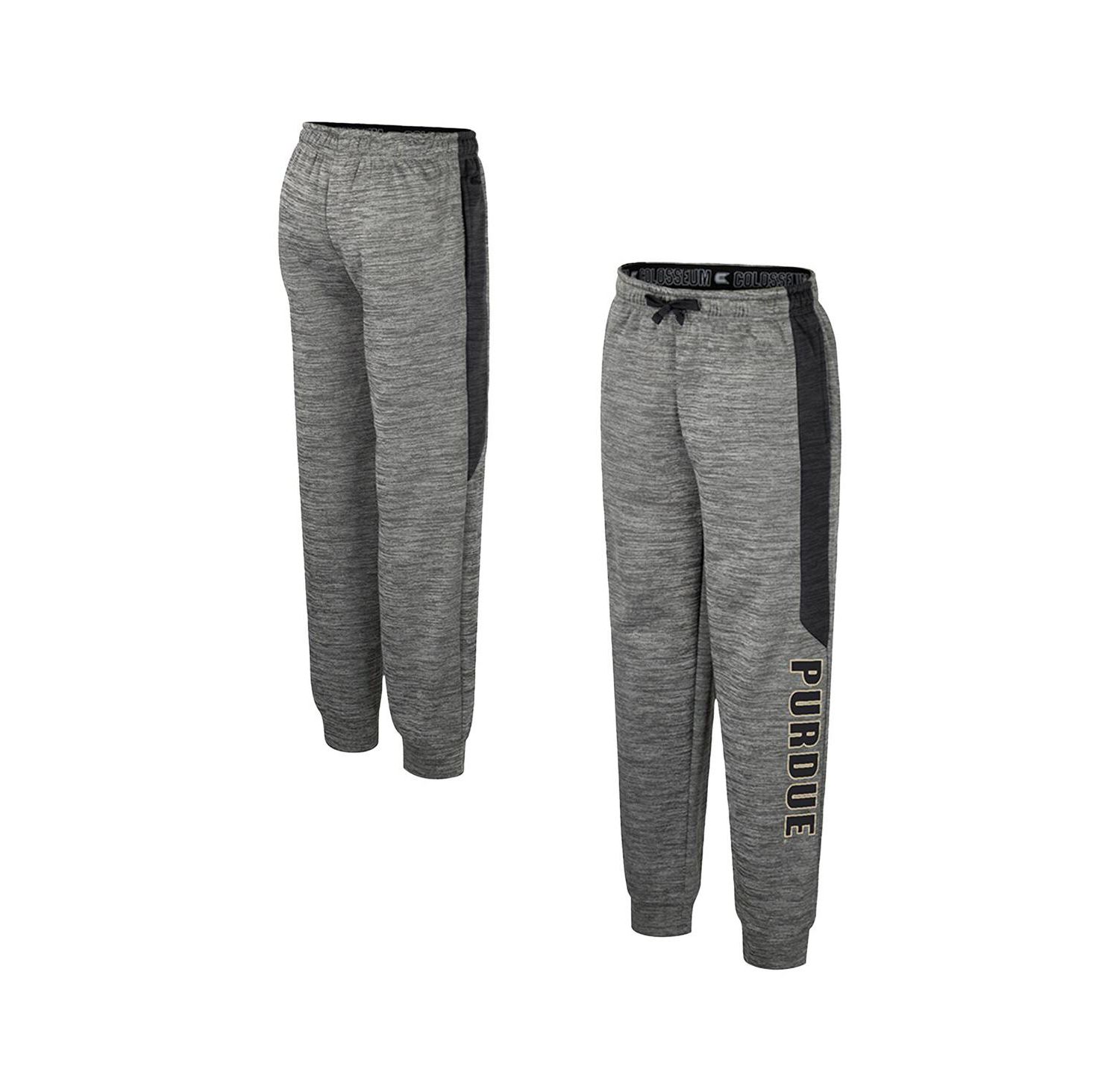 Big Boys and Girls Heather Gray Purdue Boilermakers Fleece Pants