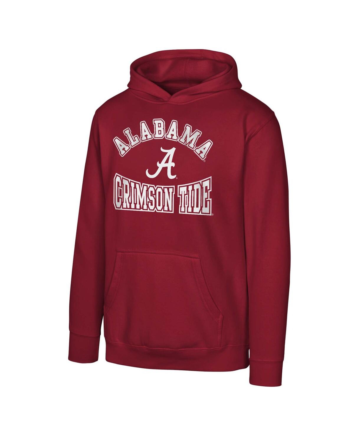 Outerstuff Big Boys And Girls Crimson Alabama Crimson Tide Hometown Classic Fleece Pullover Hoodie In Crimson