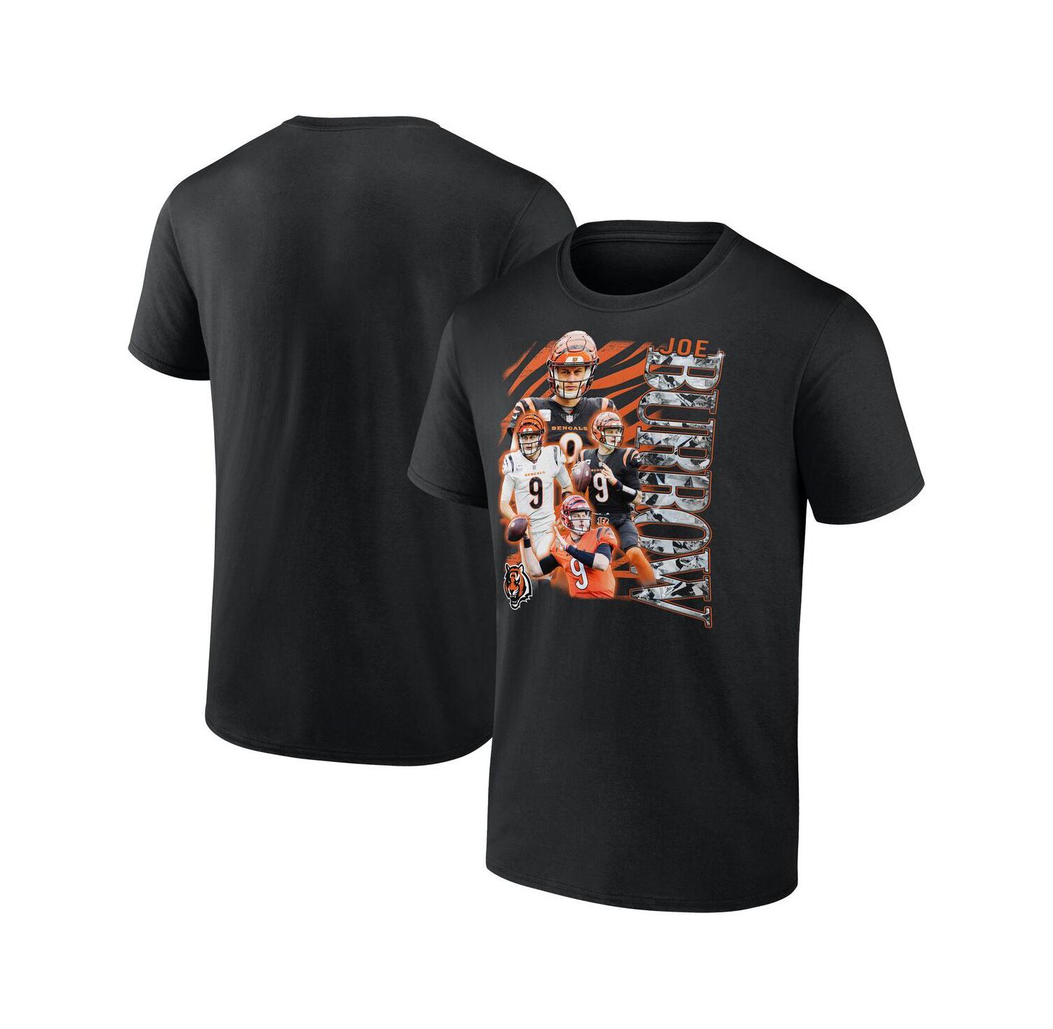 Men's Joe Burrow Black Cincinnati Bengals Notorious Player Graphic T-Shirt