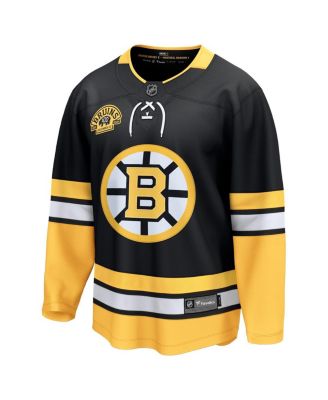 Men's Black Boston Bruins 100th Anniversary Premier Breakaway Jersey