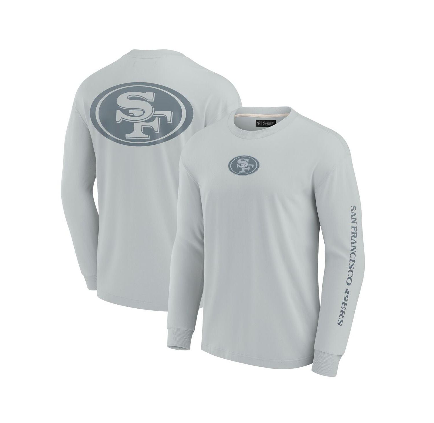 Men's and Women's Gray San Francisco 49ers Elements Strive Long Sleeve T-Shirt