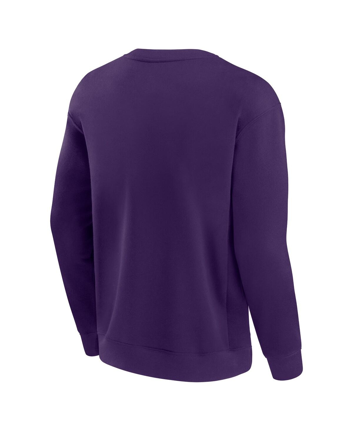 Shop Fanatics Men's And Women's Purple Baltimore Ravens Elements Unlimited Fleece Pullover Sweatshirt