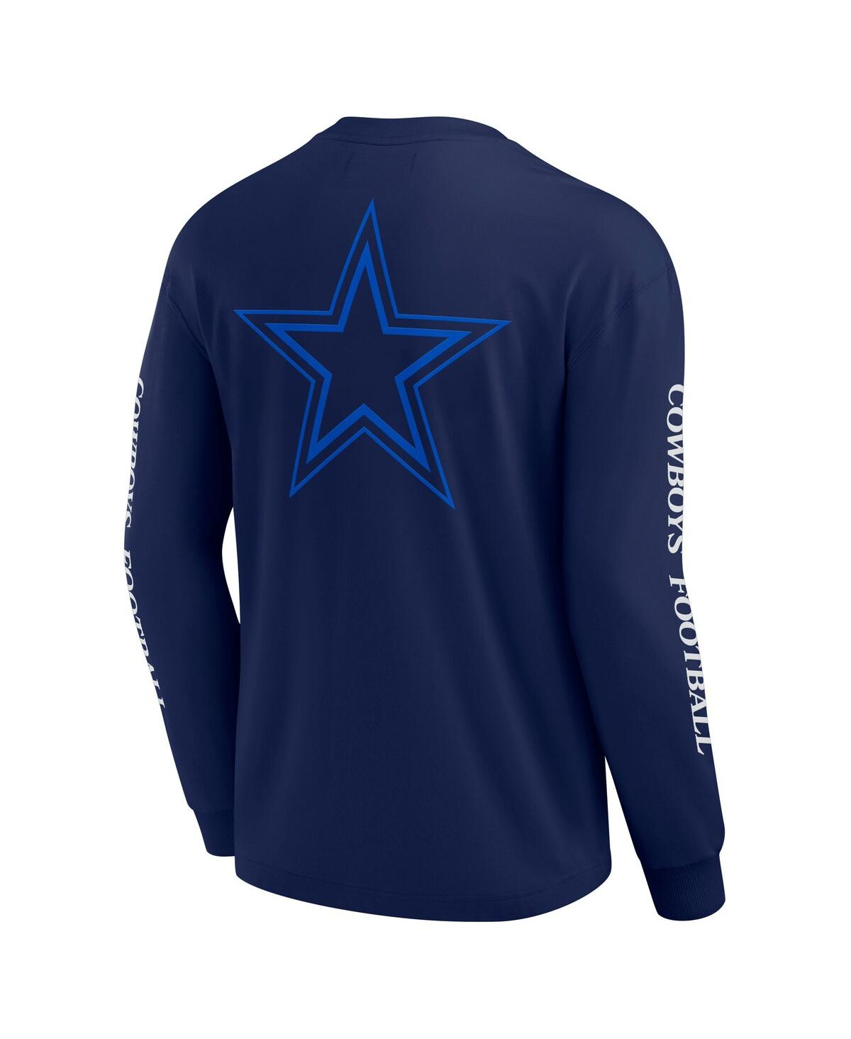 Fanatics Men's And Women's Navy Dallas Cowboys Elements Strive Long Sleeve T-shirt In Navy