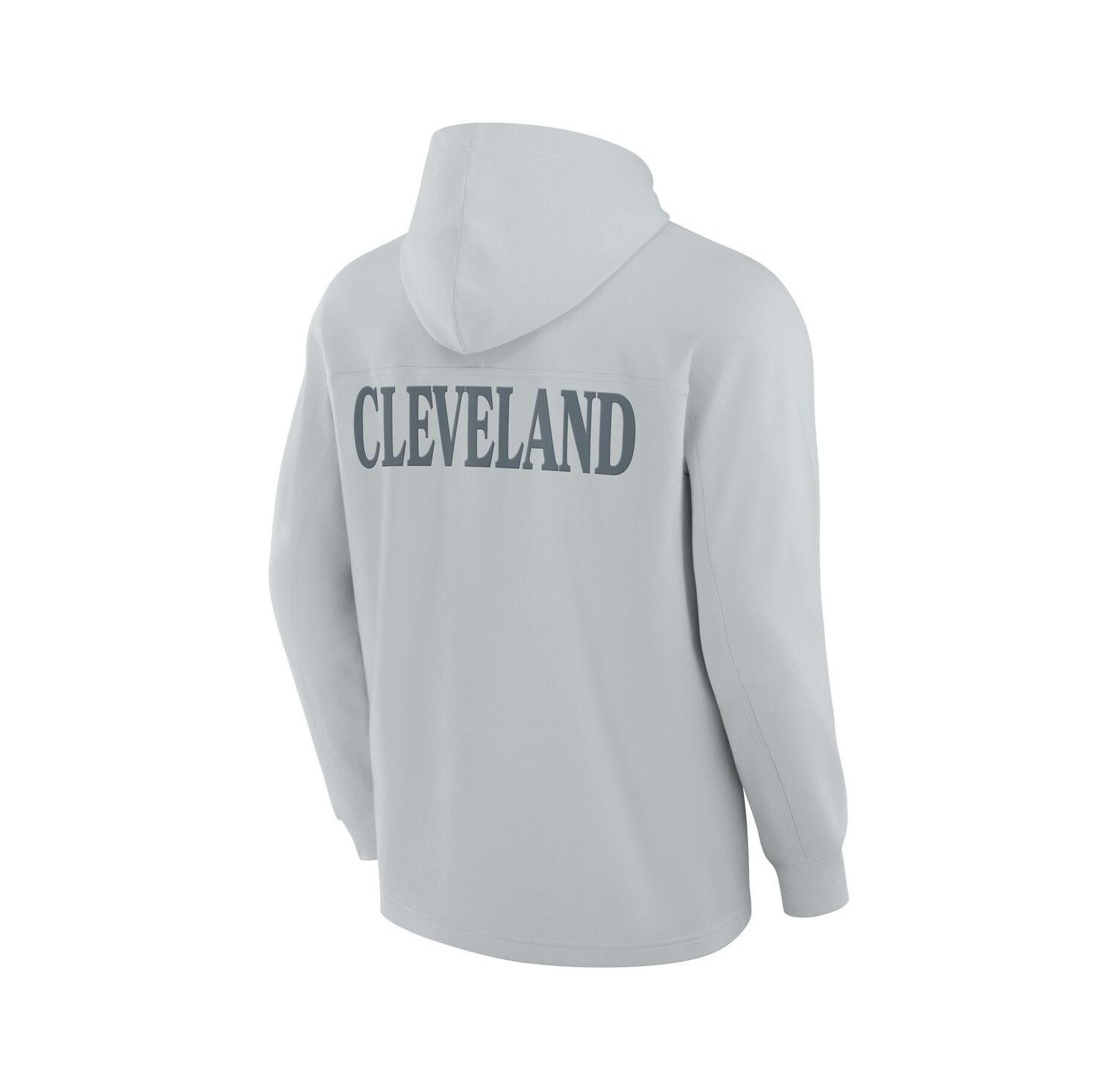 Men's Gray Cleveland Browns Elements Blaze Tri-Blend Long Sleeve Hoodie T-Shirt