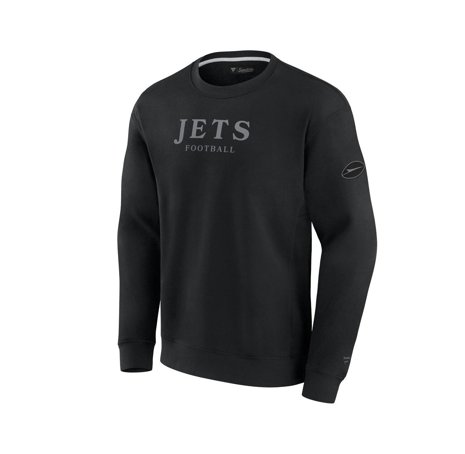 Men's and Women's Black New York Jets Elements Unlimited Fleece Pullover Sweatshirt