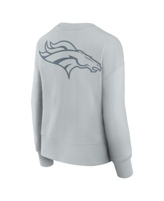 Women's Gray Denver Broncos Elements Pullover Sweatshirt